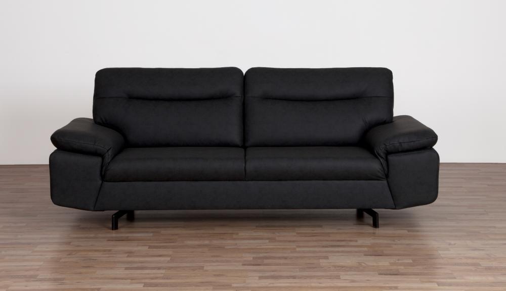 3-er Sofa STAN von Matex Schwarzgrau