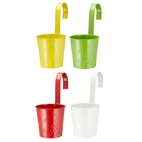 3er Set Übertopf SPRINGFLOWER rund 11cm Bunt