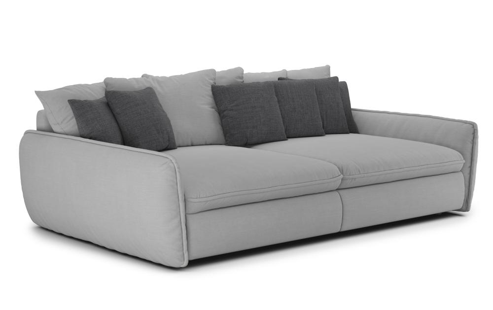 Big Sofa Grau 234 cm breit PHIL