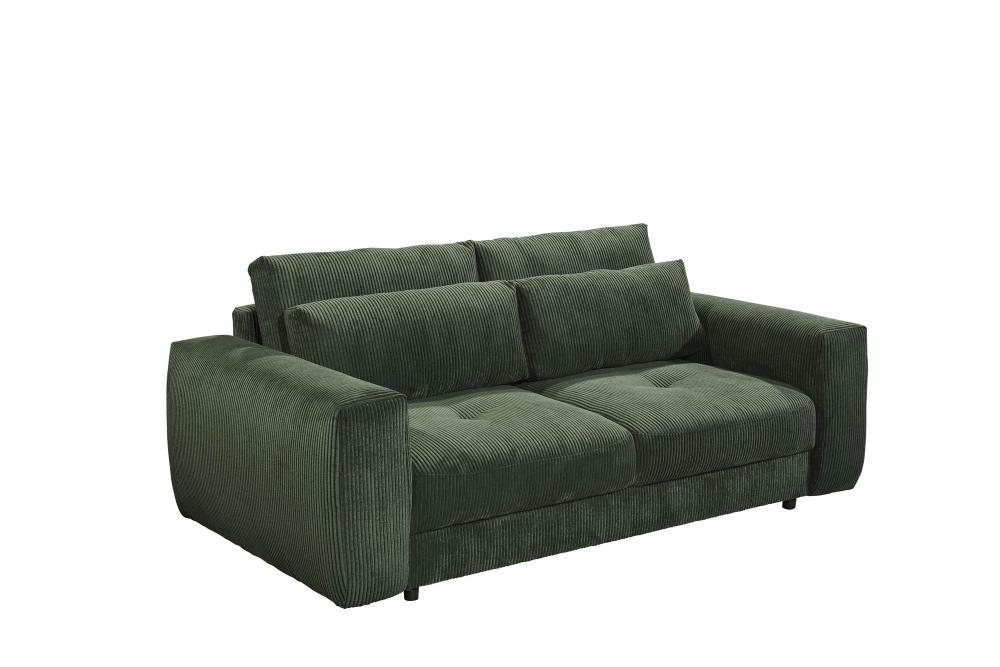 Sofa Cord Grün 112 x 214 cm BARURA
