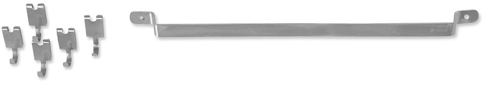 Leiste 40 cm STEEL Edelstahl Silber