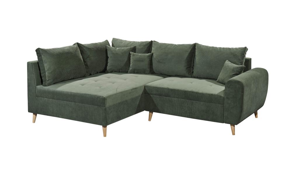 Sofa Cord Grün 249 cm breit CALANDA