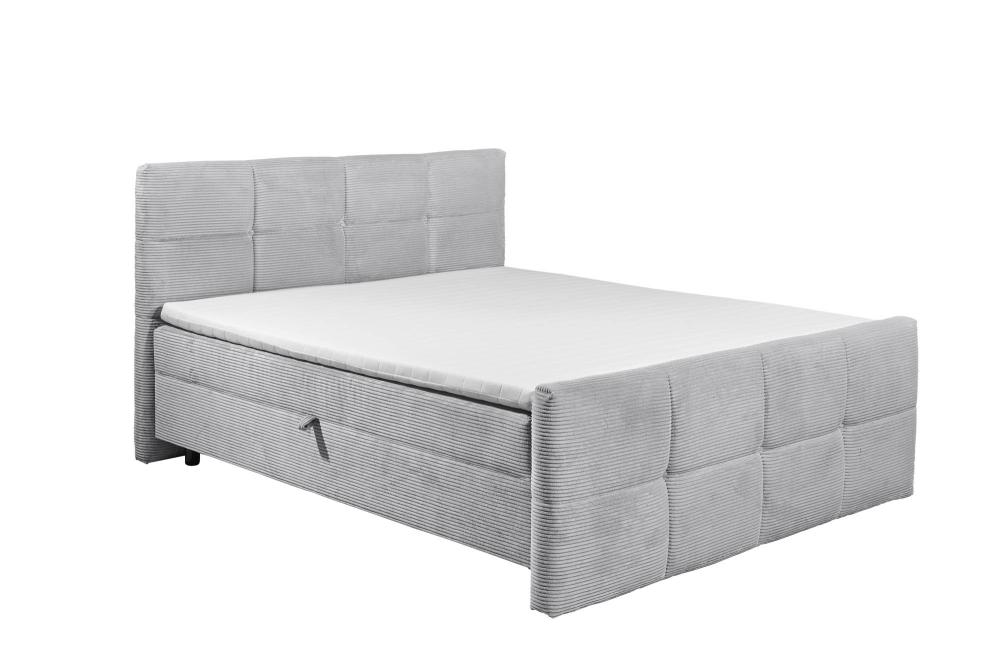 160x200 Boxspringbett TIJUANA inkl. Topper von BlackRedWhite Dove