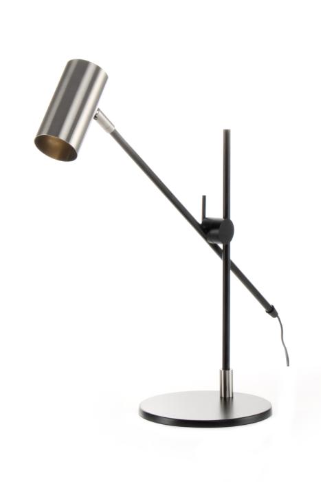 Tischlampe Target 125 Silber / Schwarz von Kayoom