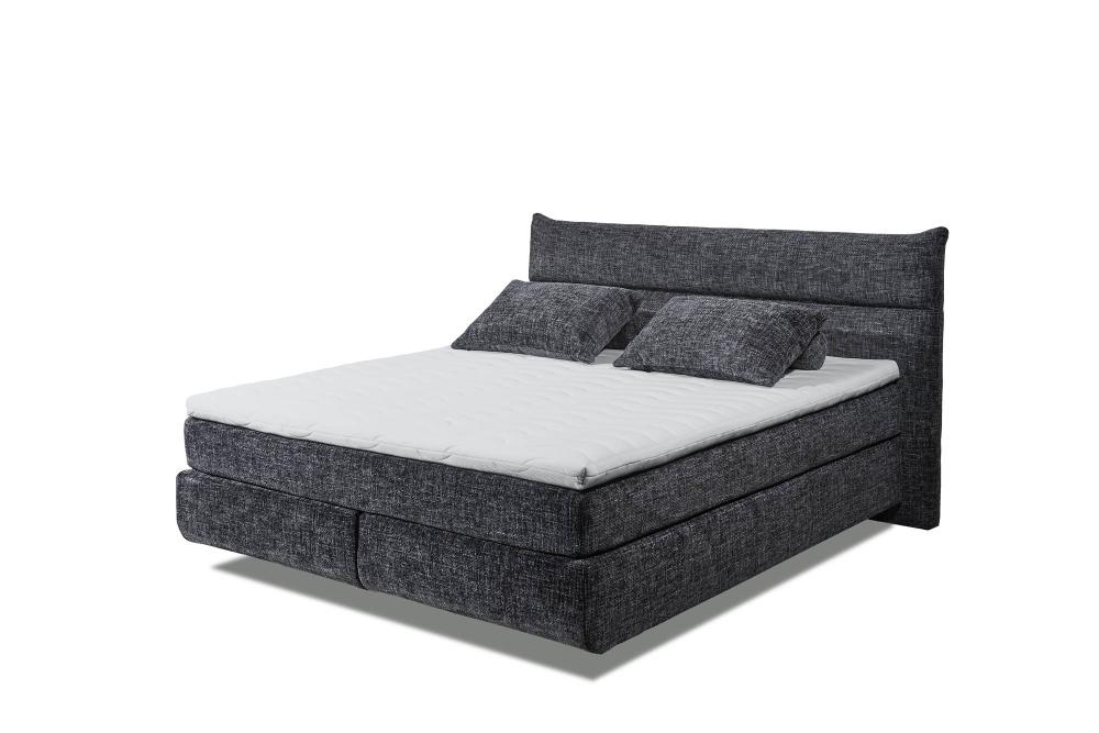 Boxspringbett Zacherie 180 x 200 Dunkelgrau