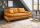 2-Sitzer inkl. Liegefunktion + Armlehnenverstellung + Bettkasten DALE von Benformato Tessuto gelb