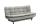 Bettsofa mit Bettkasten 188 cm breit Grau PACE