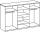 Drehtürenschrank 8-türig, inkl. 2 Spiegeltüren DIVER von Wimex Hickory Oak NB / Graphit - 2