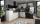 Einbauküche WINNY 039 inkl E-Geräte und Einbauspüle ca. 285 x 275 cm von Express Küchen hellgrau/Esche- Nachbildung schwarz - 2
