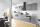 Einbauküche CELINE 126 inkl E-Geräte und Einbauspüle 350 cm von Burger Concrete grey / Seidenmatt moonlight grey - 2