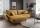 Eck Sofa Cord Gelb 178 x 260 cm verstellbare Armlehnen VANILLA - 3