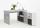 LEX 1 Schreibtisch Winkelkombi von FMD Beton / Weiß - 3
