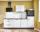 Küchenzeile Leerblock 260 cm inkl. Spüle und Spültischarmatur PKW 526010 von Pino Küchen Steingrau hochglanz / Grafit - 3