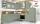 Winkelküche MARA 437 inkl E-Geräte 215 x 275 cm von Burger Salbei Seidenmatt / Natural Oak - 3