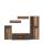 Wohnwandkombination 5-tlg. PABLO von Forte Old Wood Vintage / Beton Dunkelgrau - 5