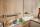 Küchenzeile Leerblock 180cm Büroküche inkl. Spüle und Spültischarmatur PKW 018012 von Pino Küchen Pastellblau / Honigeiche - 7